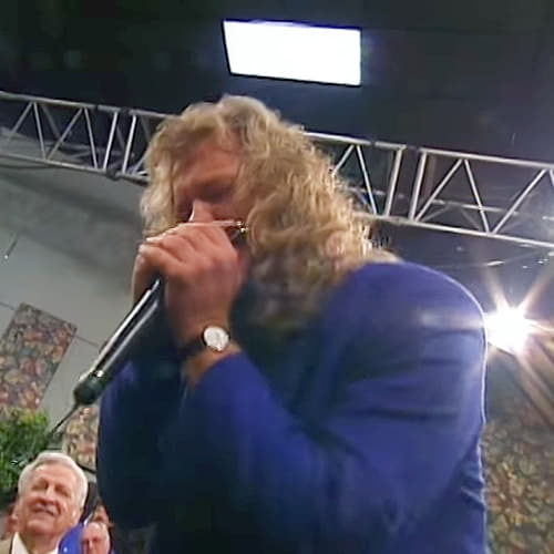 Terry McMillan Playing the Harmonica In Memory of a Gospel Harmonica