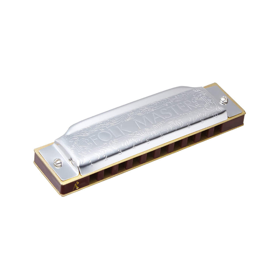 Harmonica Suzuki Folkmaster En Do - 10 Trous, Lames Phosphore Bronze, étui Rigide Inclus - Fabriqué Au Japon