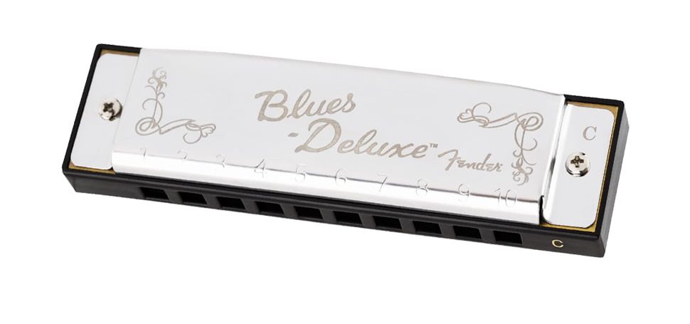 Etui Fender Blues DeLuxe Harmonica G-Dur /20 Mundharmonika incl 